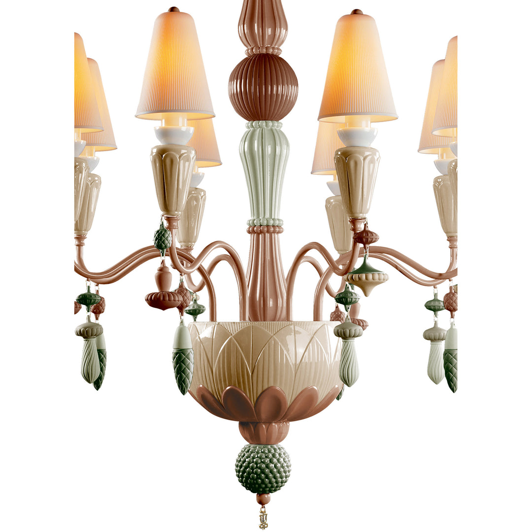Image 4 Lladro Ivy and Seed 8 Lights Chandelier. Spices (US) - 01023805