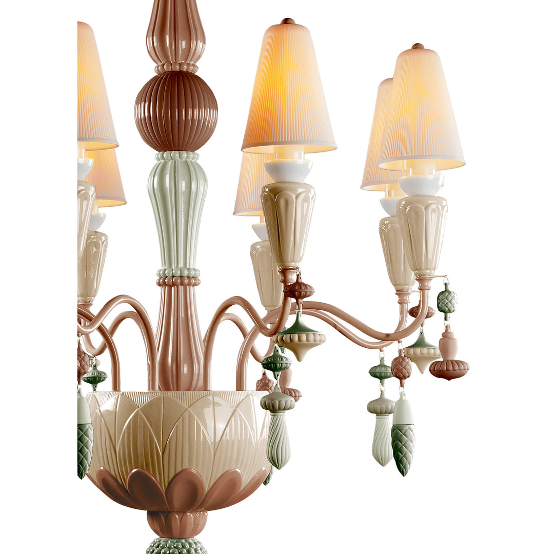 Image 5 Lladro Ivy and Seed 8 Lights Chandelier. Spices (US) - 01023805