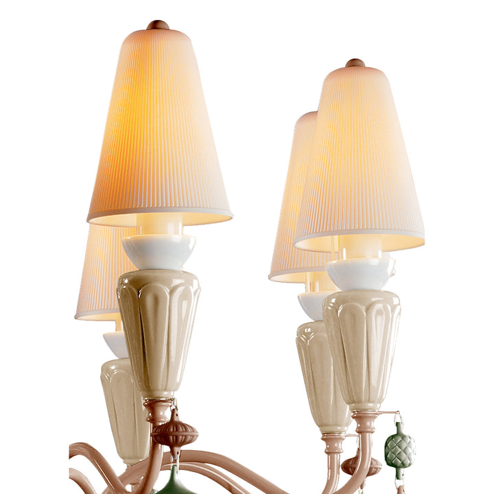 Image 6 Lladro Ivy and Seed 8 Lights Chandelier. Spices (US) - 01023805