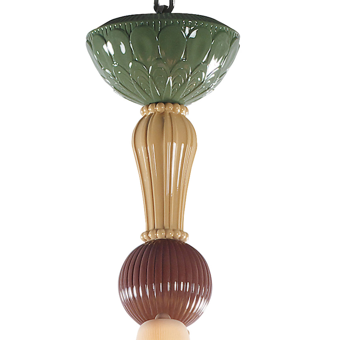 Image 2 Lladro Ivy and Seed 20 Lights Chandelier. Medium Model. Spices (US) - 01023823