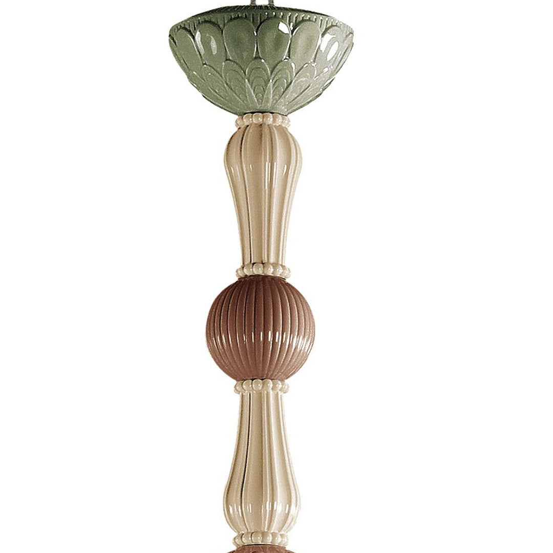 Image 3 Lladro Ivy and Seed 16 Lights Chandelier. Large Flat Model. Spices (US) - 01023877