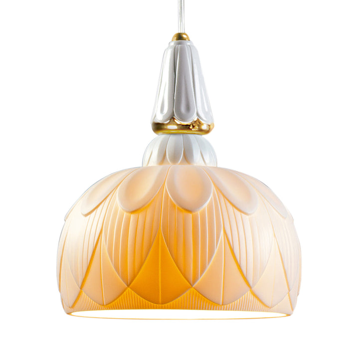 Image 3 Lladro Ivy and Seed Single Ceiling Lamp. Golden Luster (US) - 01023895