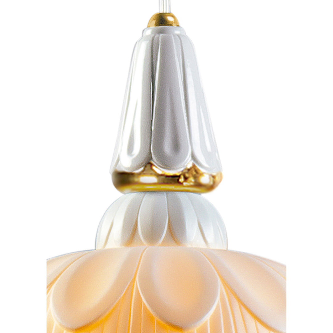 Image 4 Lladro Ivy and Seed Single Ceiling Lamp. Golden Luster (US) - 01023895