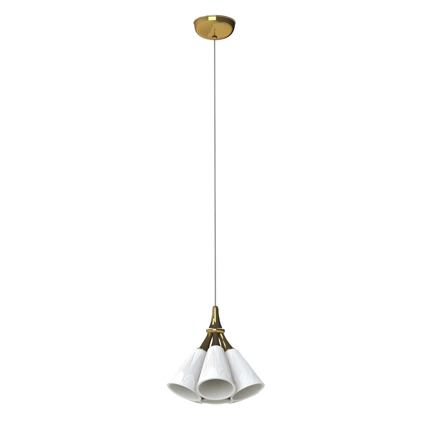 Image 3 Lladro Jamz Hanging Lamp. Gold (US) - 01023961