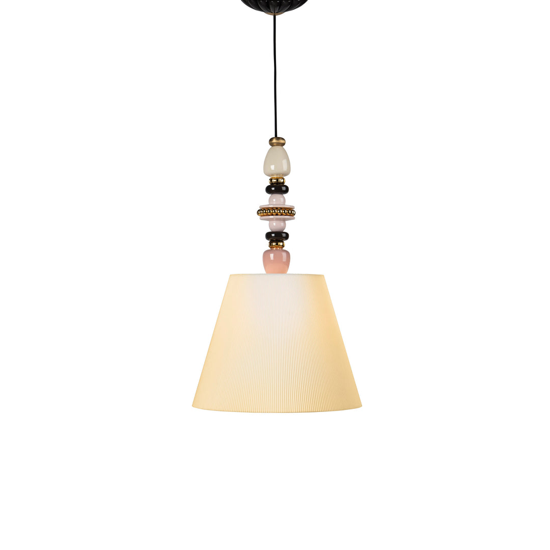 Lladro Firefly Ceiling Lamp. Pink and Golden Luster. (US) - 01024000