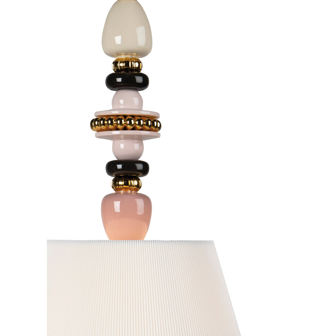 Image 2 Lladro Firefly Ceiling Lamp. Pink and Golden Luster. (US) - 01024000