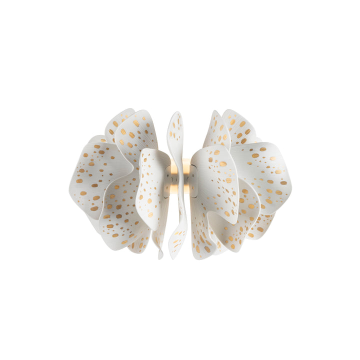 Lladro Nightbloom Wall Sconce. White & gold. (US) - 01024028