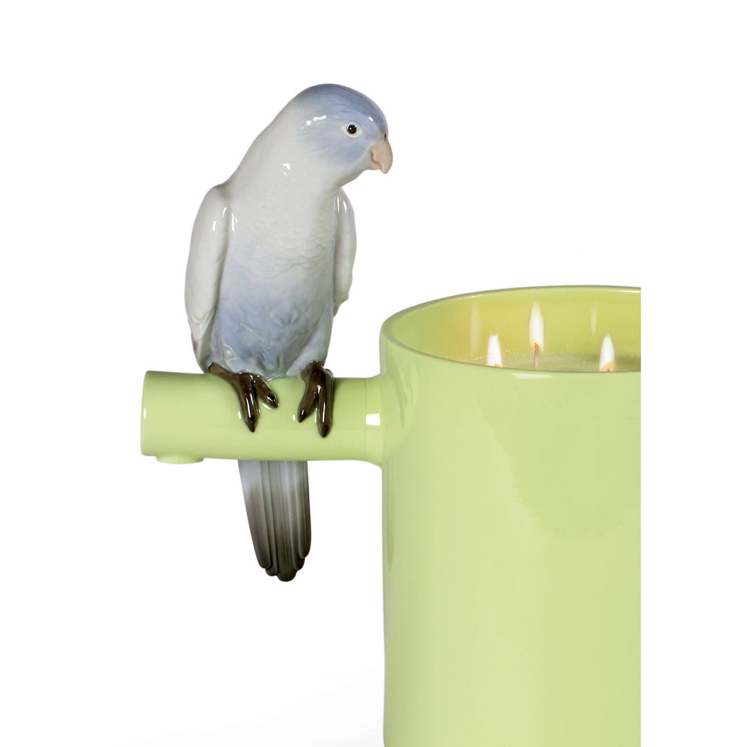 Image 2 Lladro Parrot's scented Treasure. On the prairie Scent. Green - 01040150