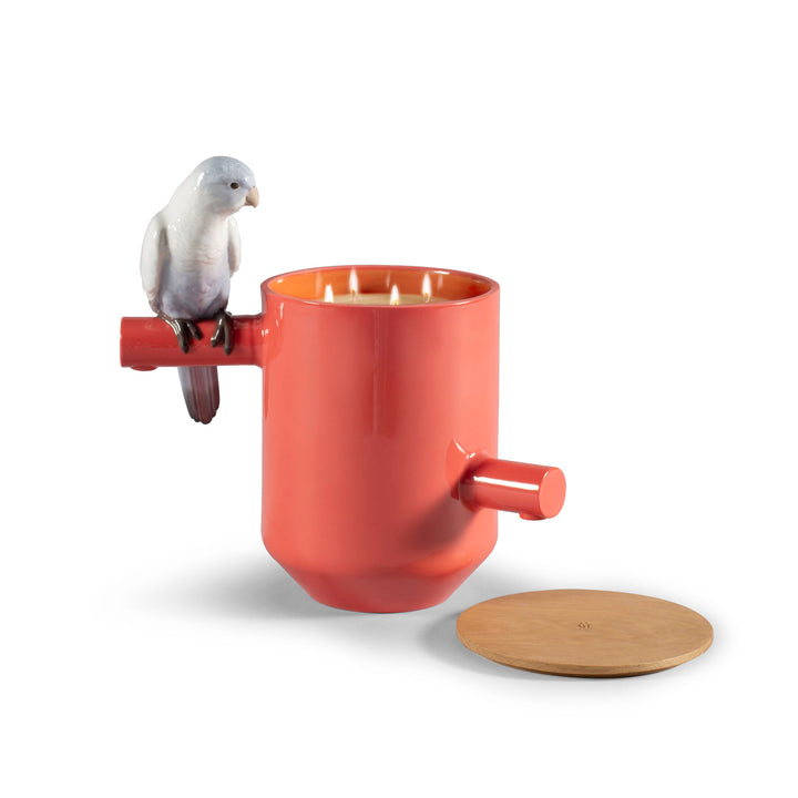 Lladro Parrot's Scented Treasure. On the prairie Scent. Red - 01040192
