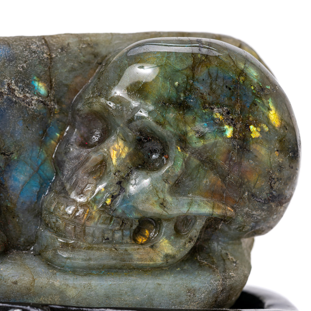 Labradorite Double Skull