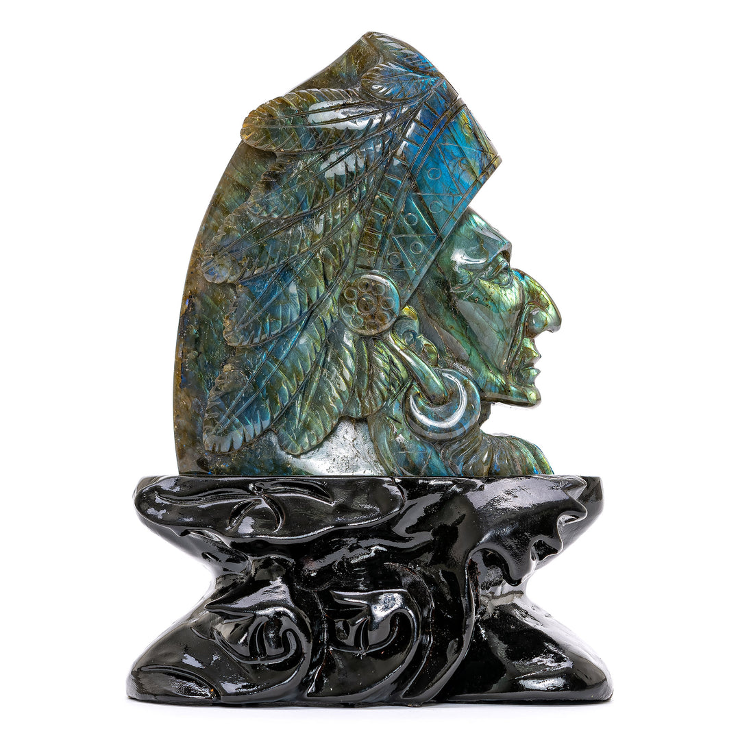 Labradorite Chief Sculpture