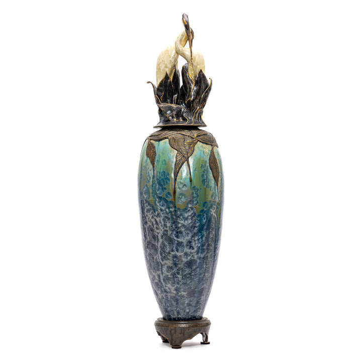 Elegant handcrafted vase from the Shadow Dancers Series
