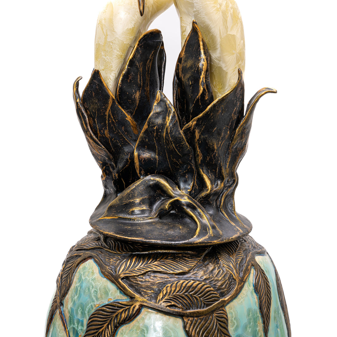 Timeless elegance captured in Steidel's Shadow Dancers porcelain vase