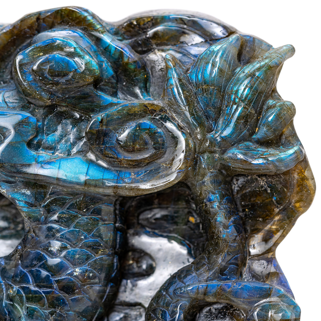 Labradorite Dragon Sculpture