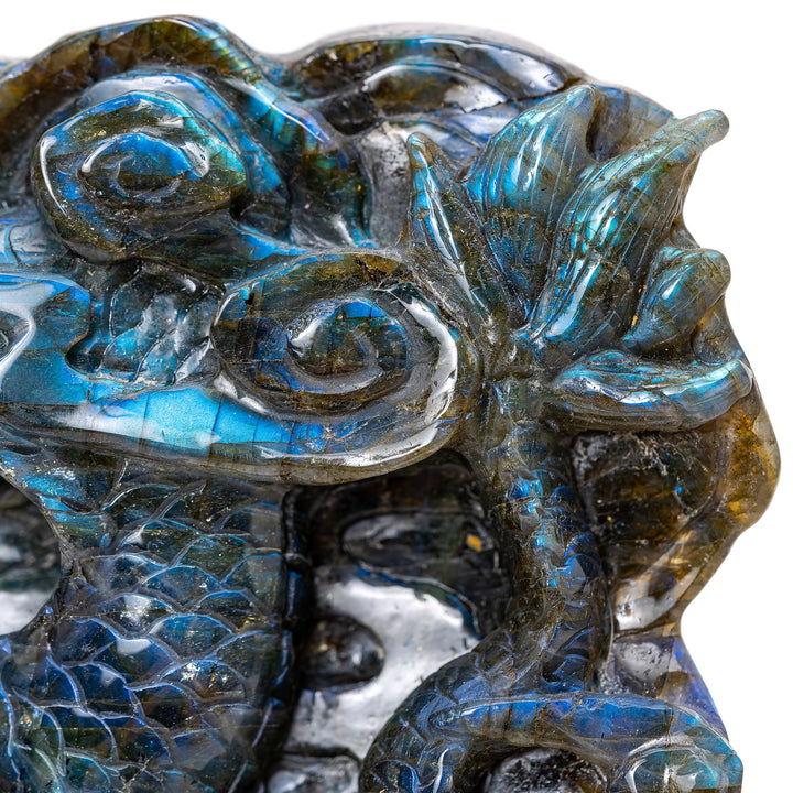 Labradorite Dragon Sculpture