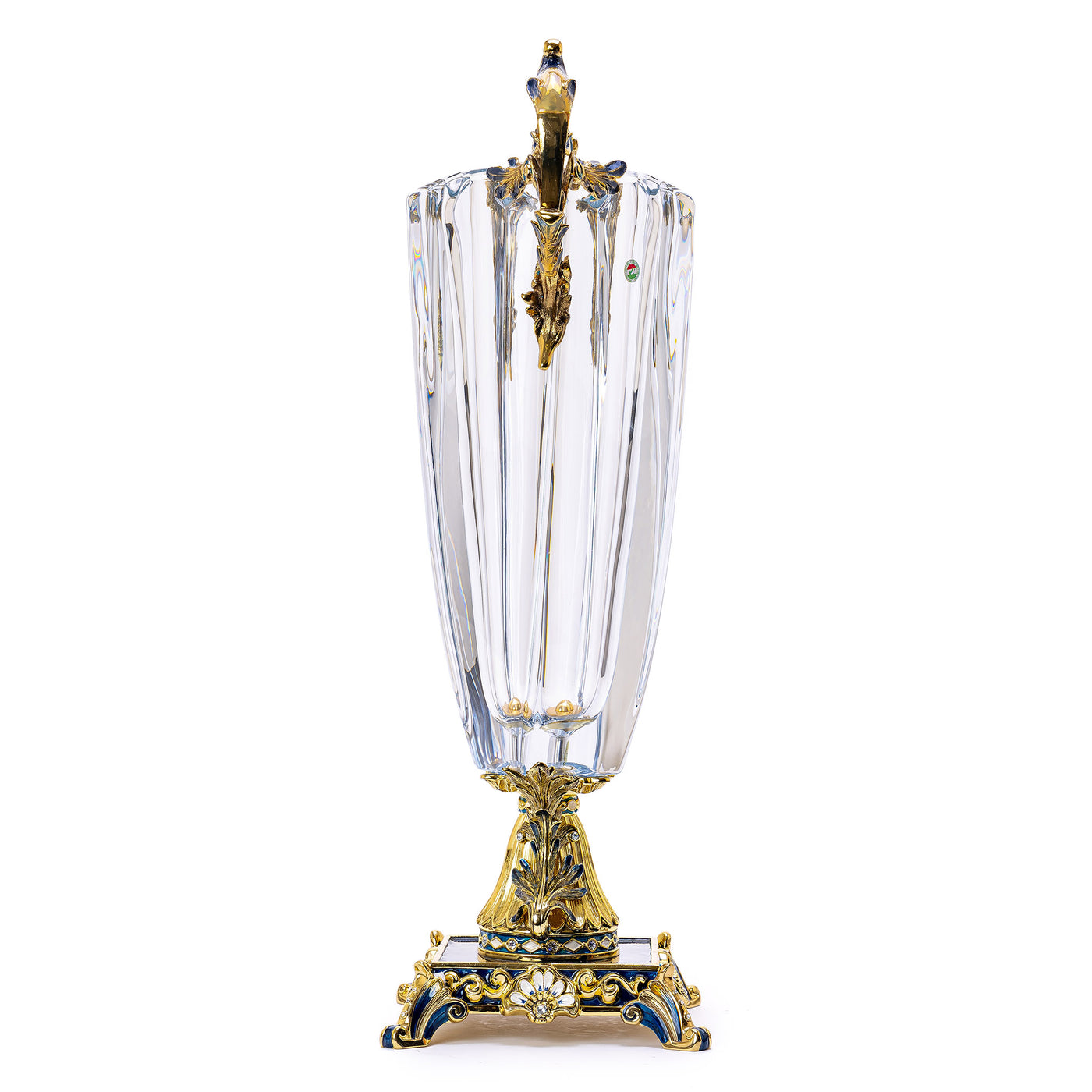Tall Crystal Vase