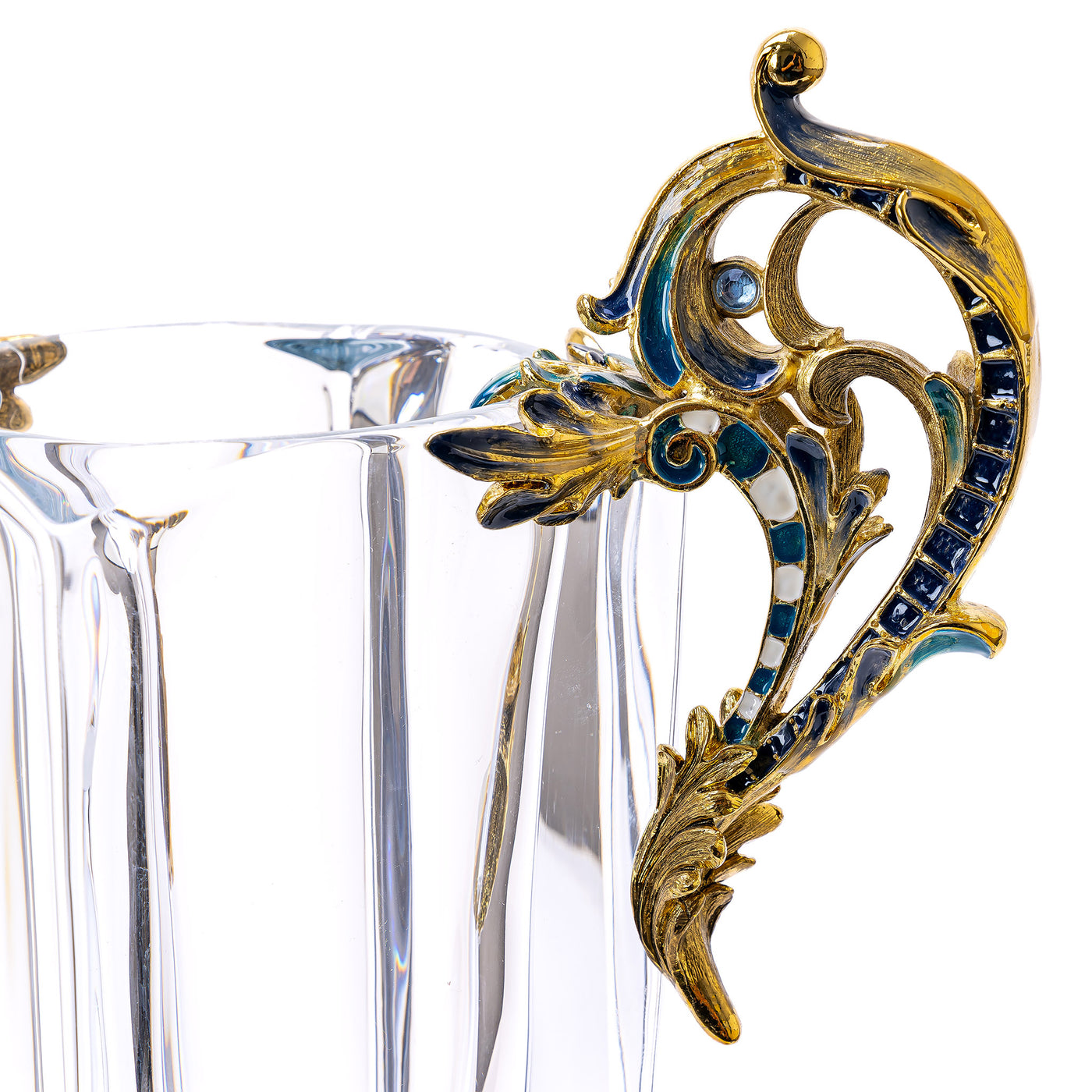 Tall Crystal Vase