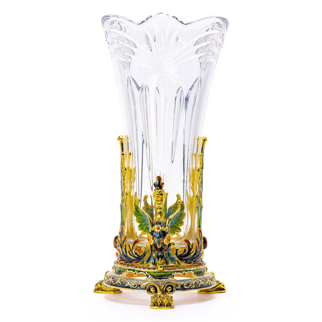 Crystal Dragon Vase