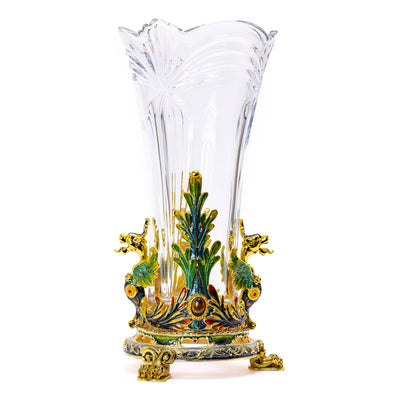 Crystal Dragon Vase