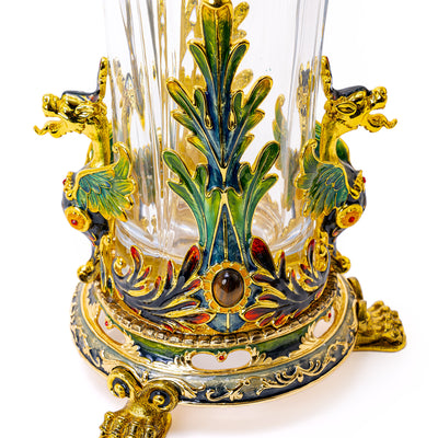 Crystal Dragon Vase