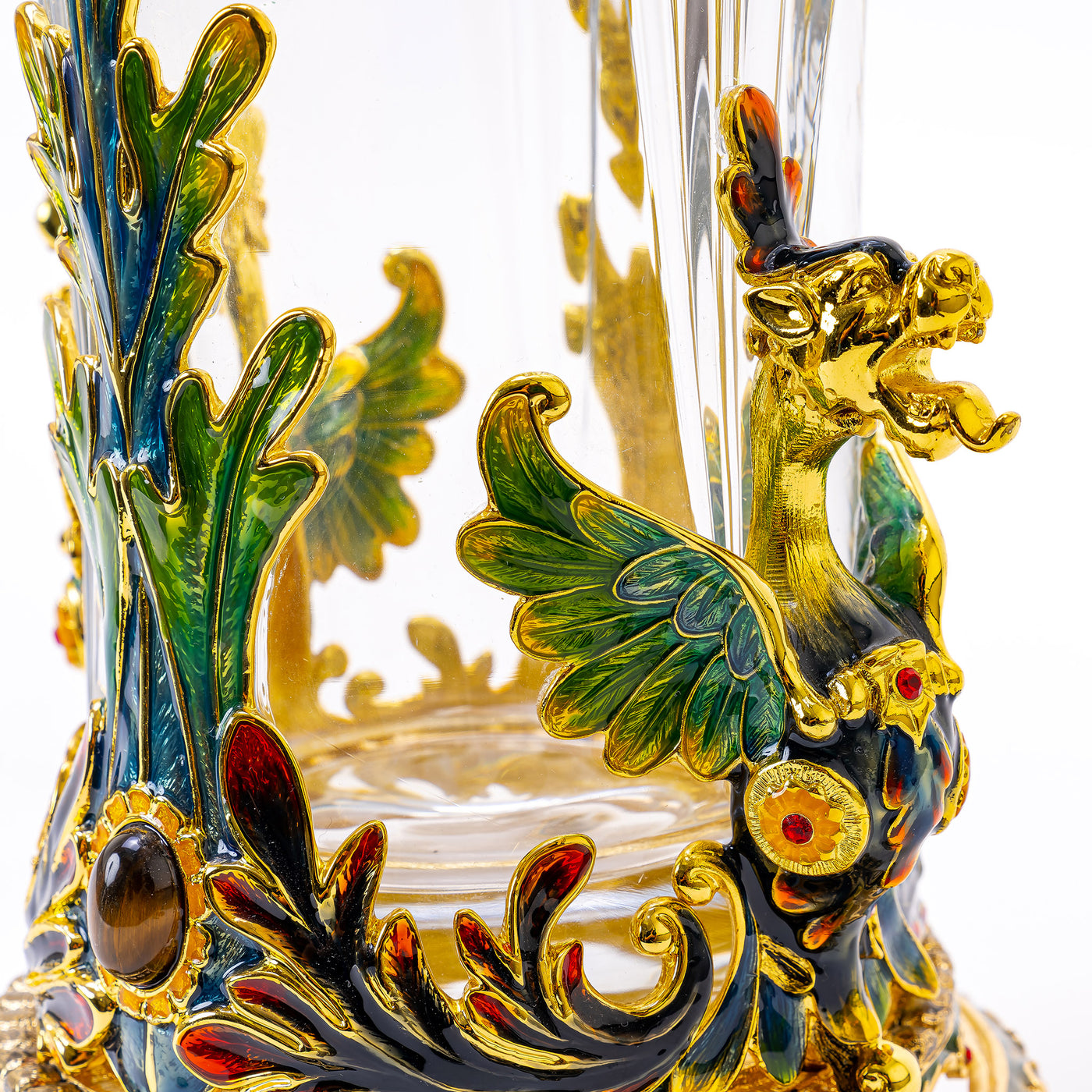 Crystal Dragon Vase