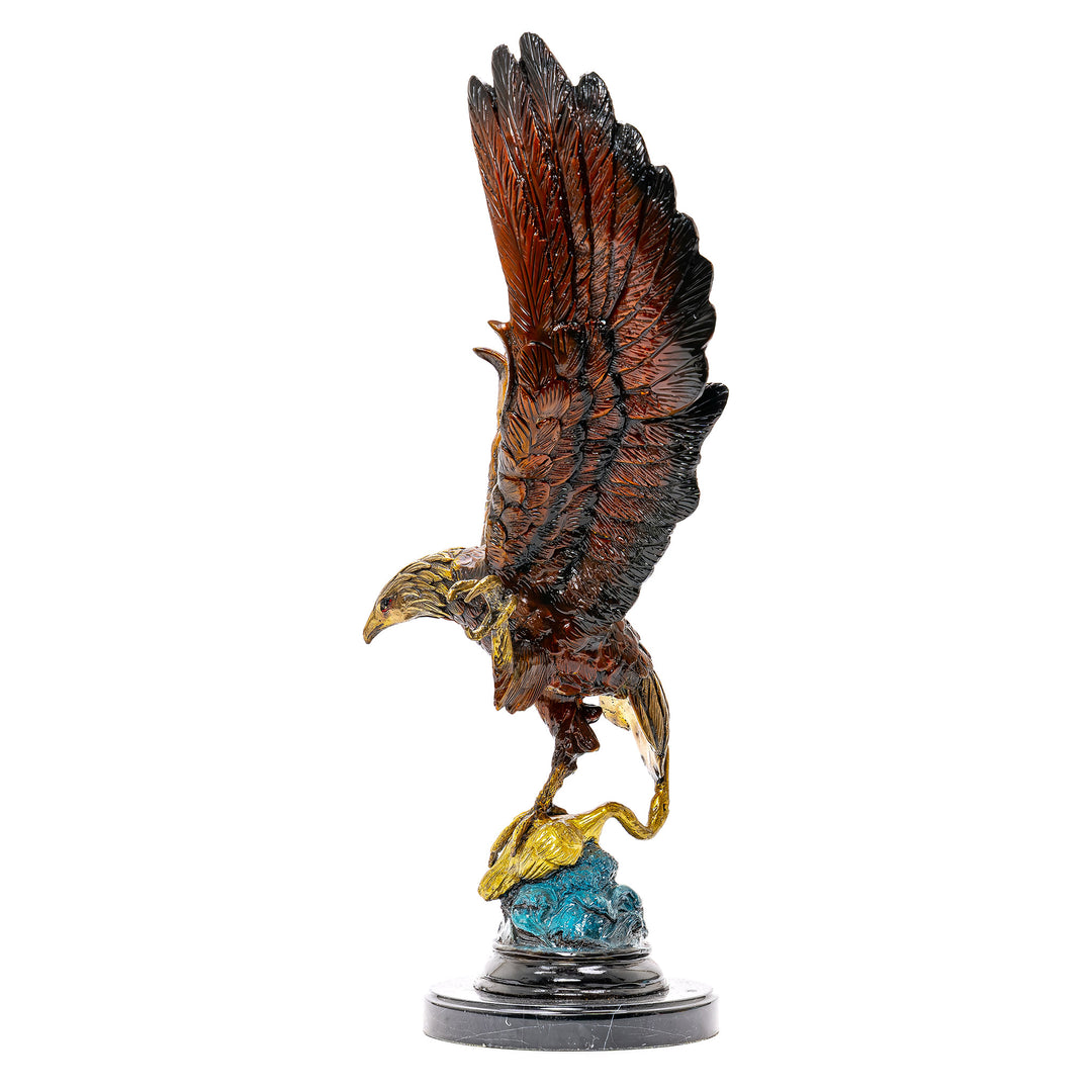 Bronze Eagle With Bird