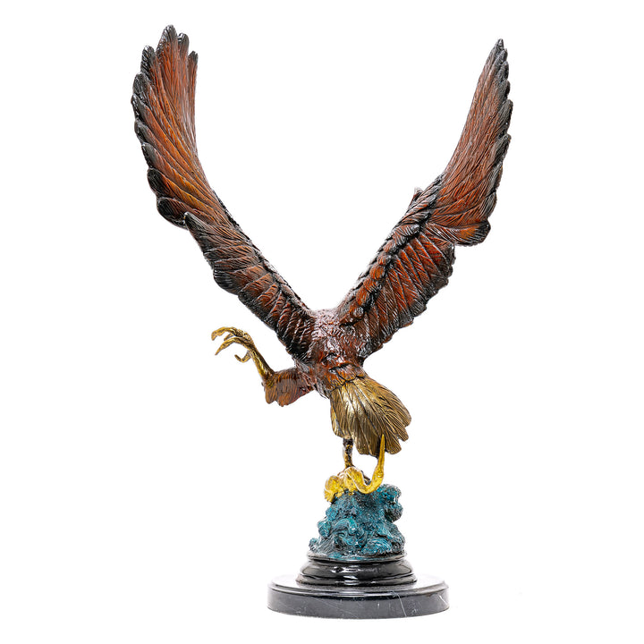 Bronze Eagle With Bird