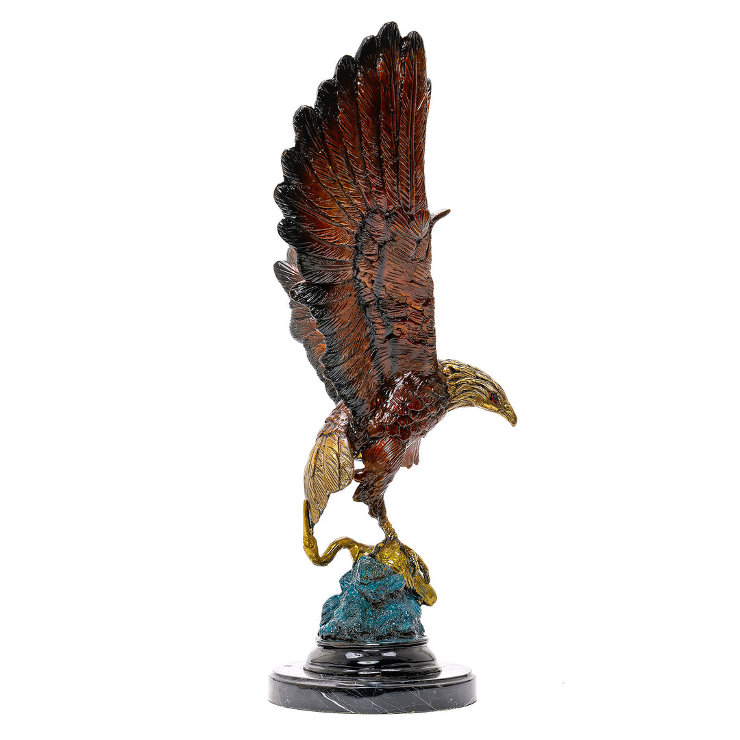 Bronze Eagle With Bird