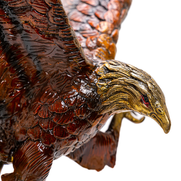 Bronze Eagle With Bird