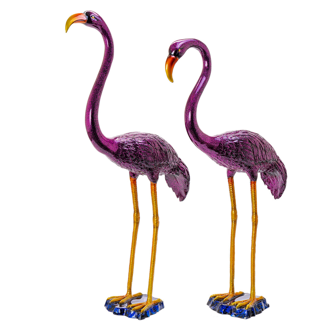 Pair Pink Flamingos