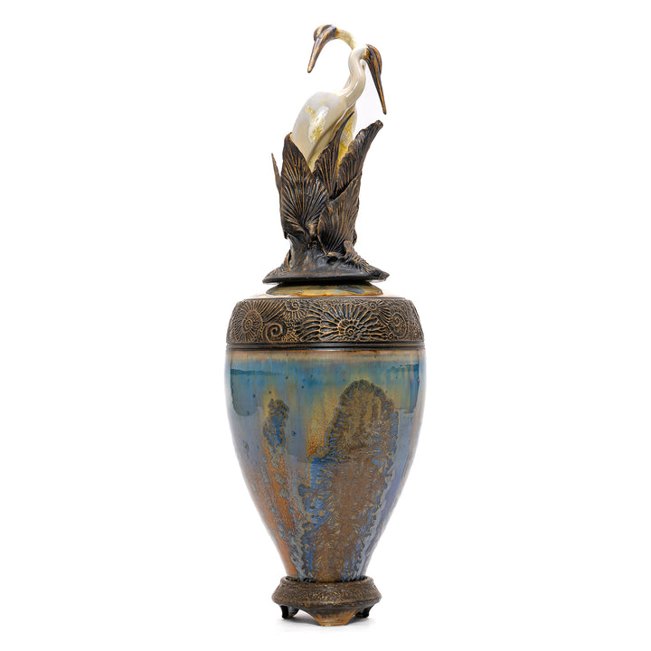 Handcrafted Vase with Crystalline Glaze by Steidel