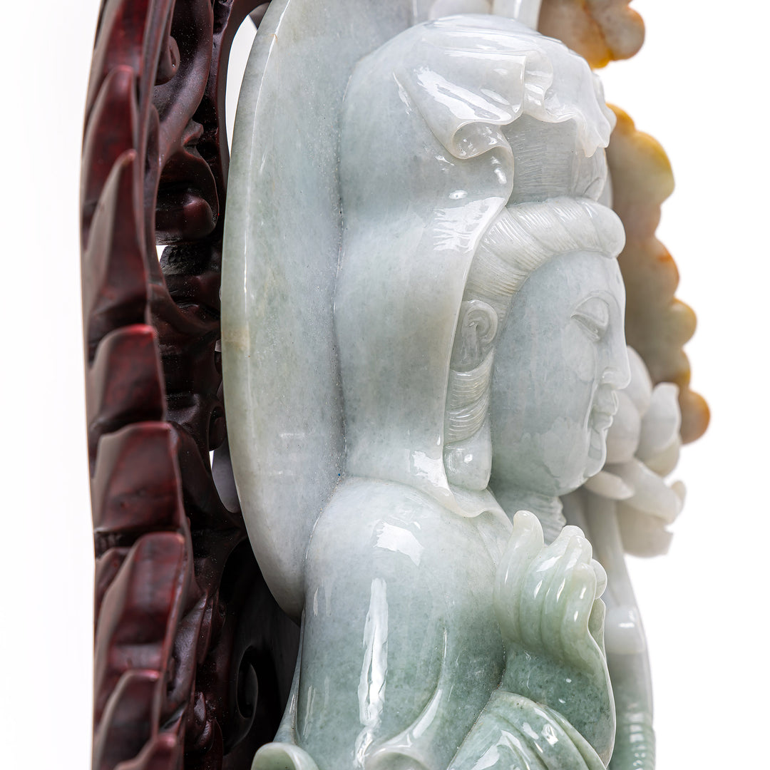 Stunning Jade Guan Yin Statue