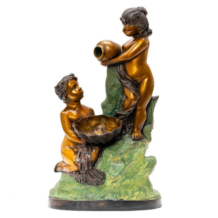 Bronze Children Sculpture