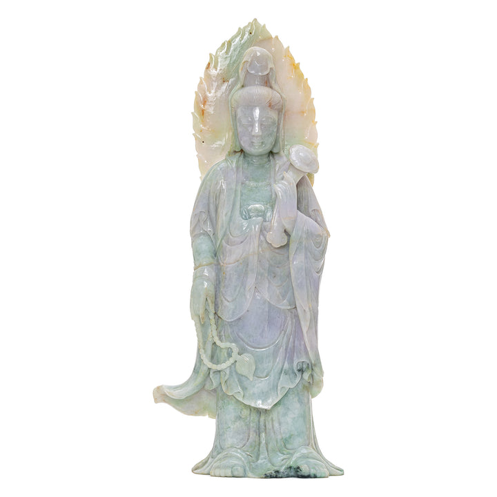 Large Lavender Jade Guanyin