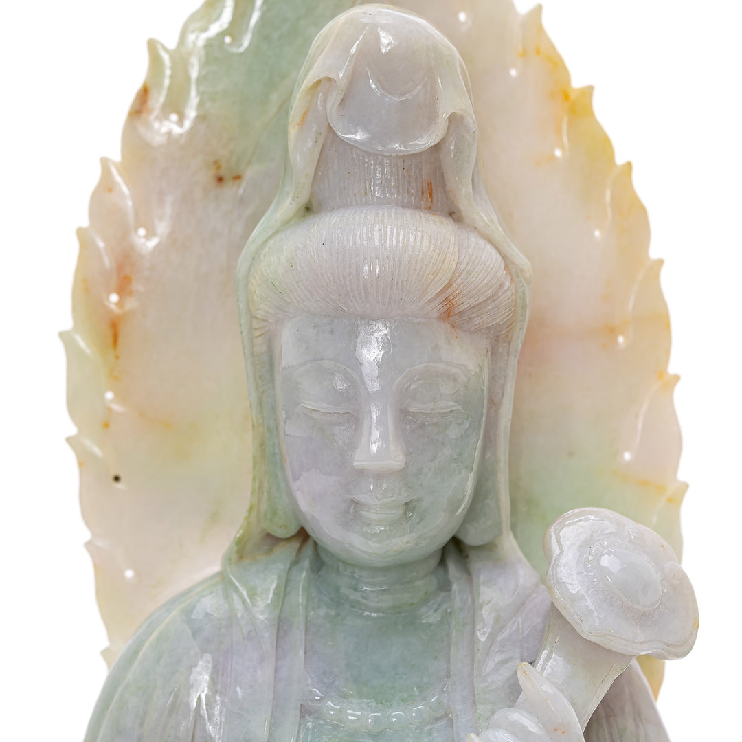 Large Lavender Jade Guanyin