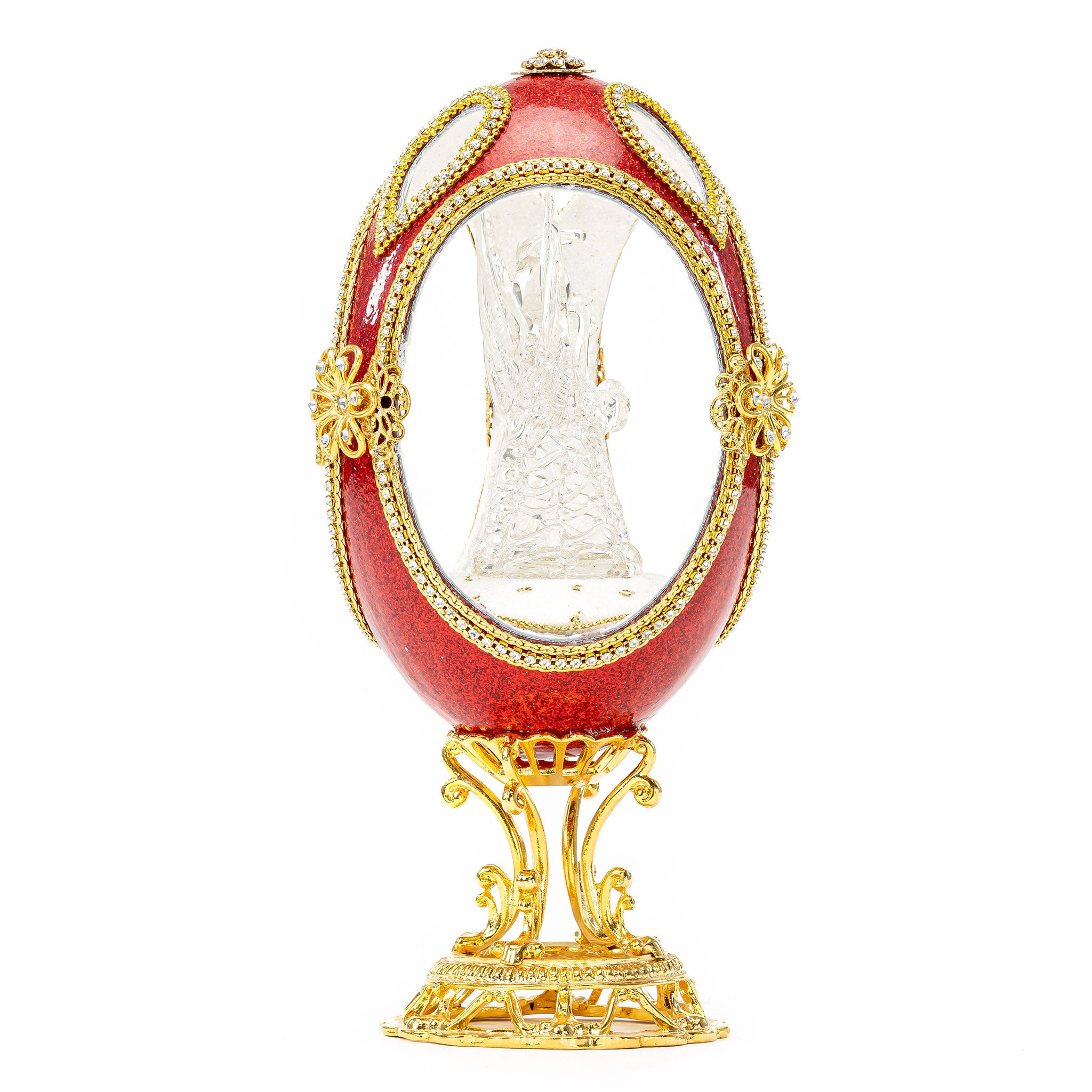 Glass Figurine Angel Egg