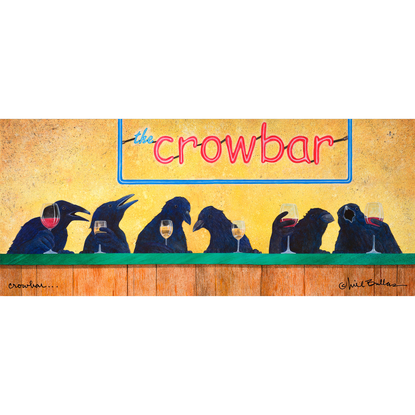 Will Bullas Crow Bar on Metal from The Happy Hour Collection Image #1