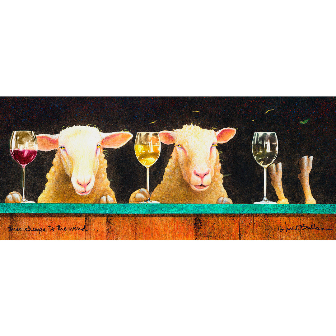 Will Bullas Three Sheeps to the Wind on Metal from The Happy Hour Collection Image #1