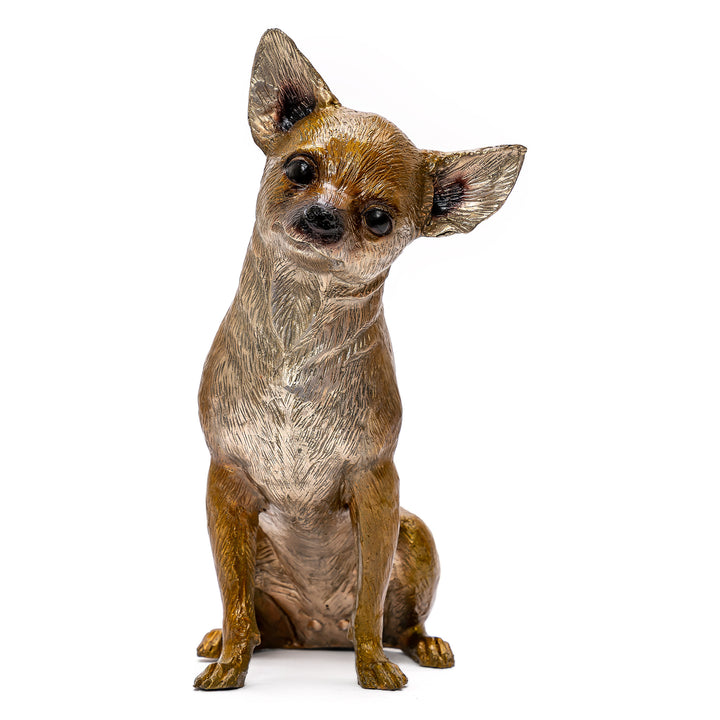 Bronze Sitting Chihuahua