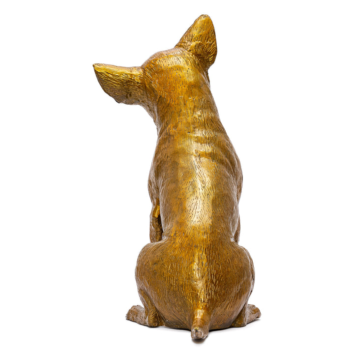 Bronze Sitting Chihuahua