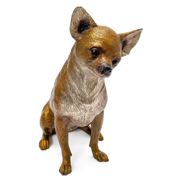 Bronze Sitting Chihuahua