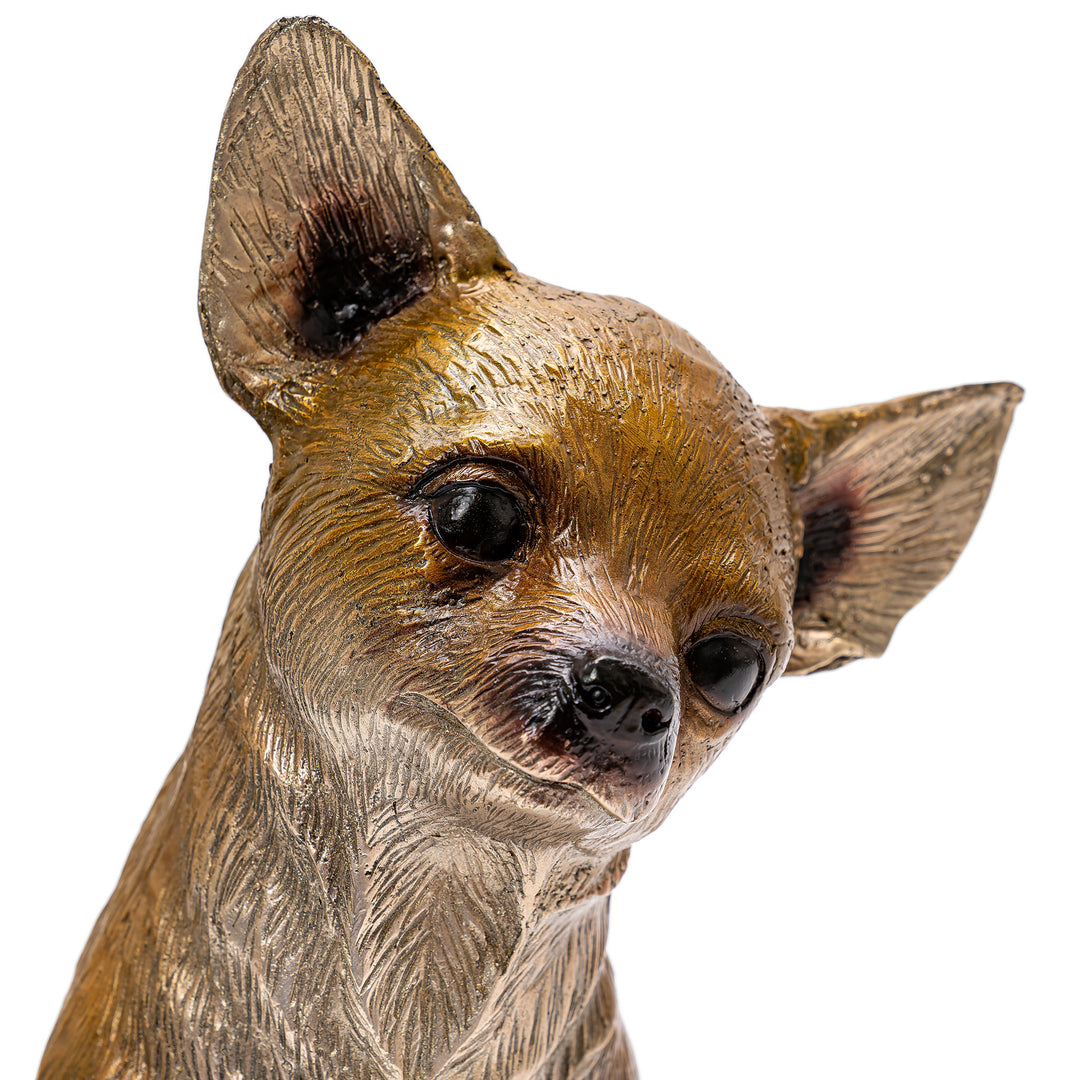 Bronze Sitting Chihuahua