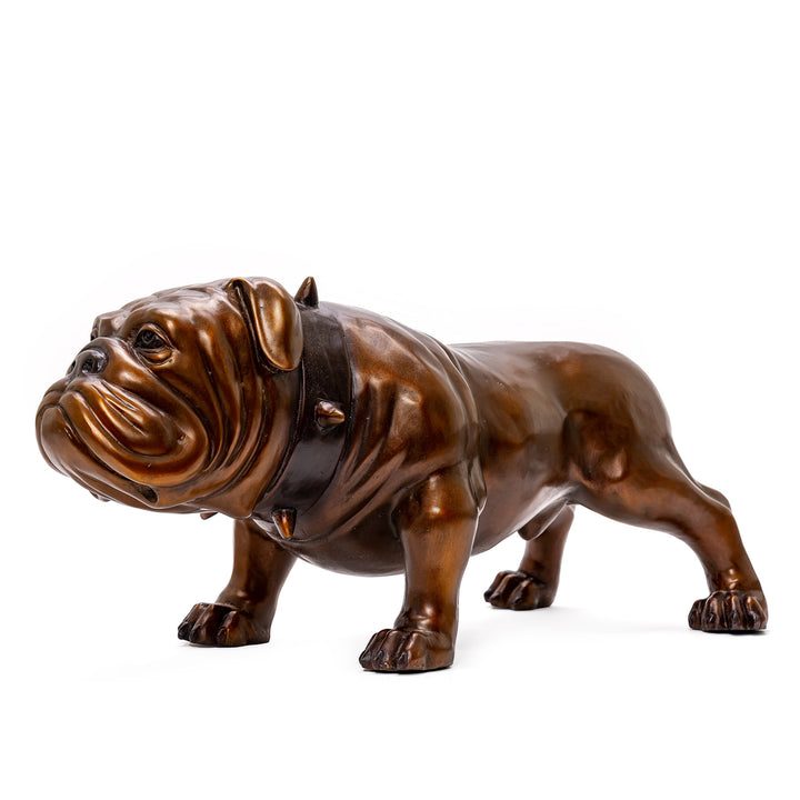 Bronze Standing Bulldog