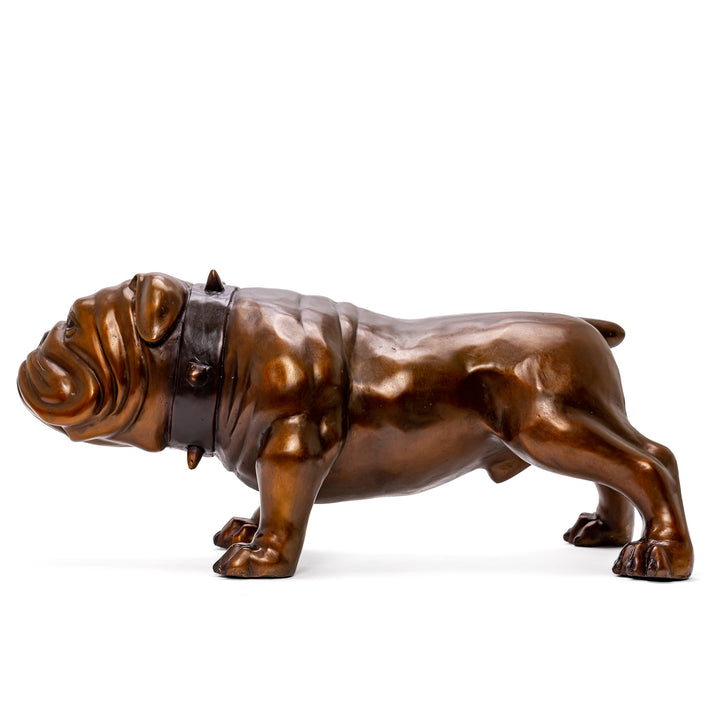 Bronze Standing Bulldog