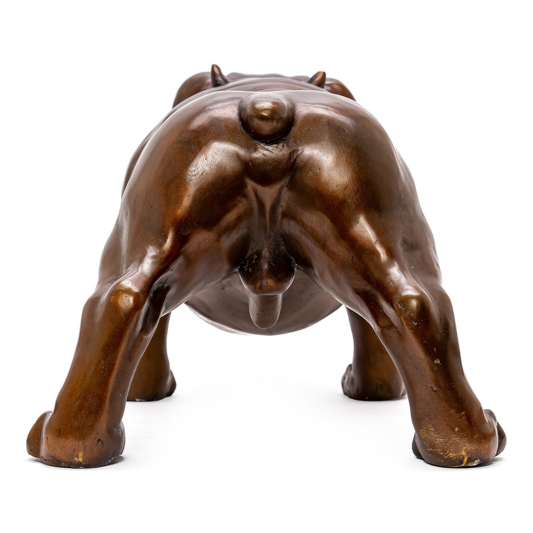 Bronze Standing Bulldog