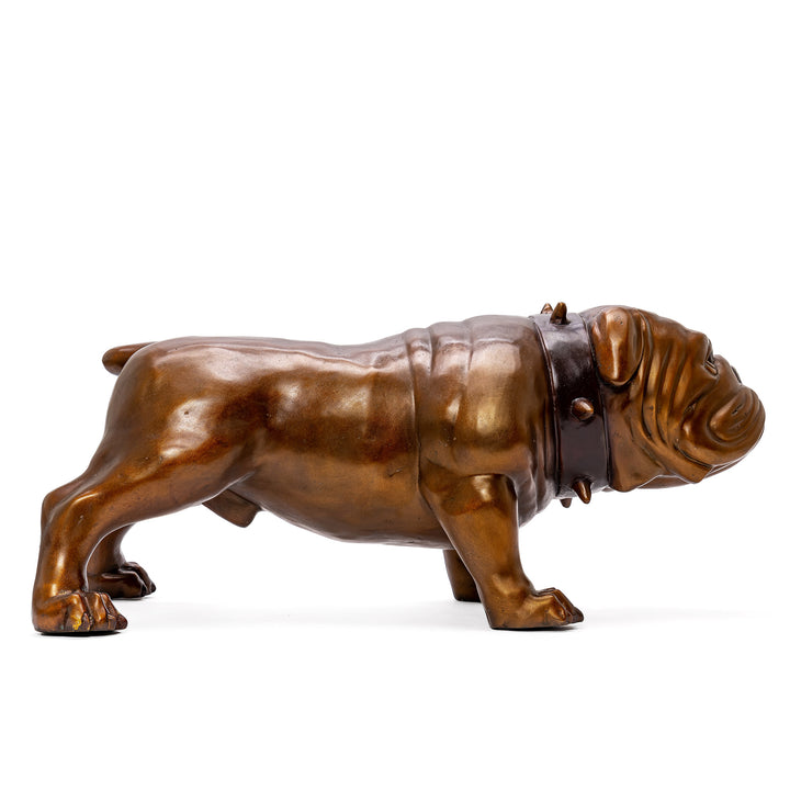 Bronze Standing Bulldog