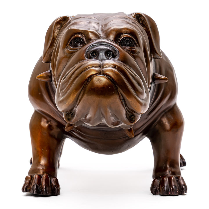 Bronze Standing Bulldog