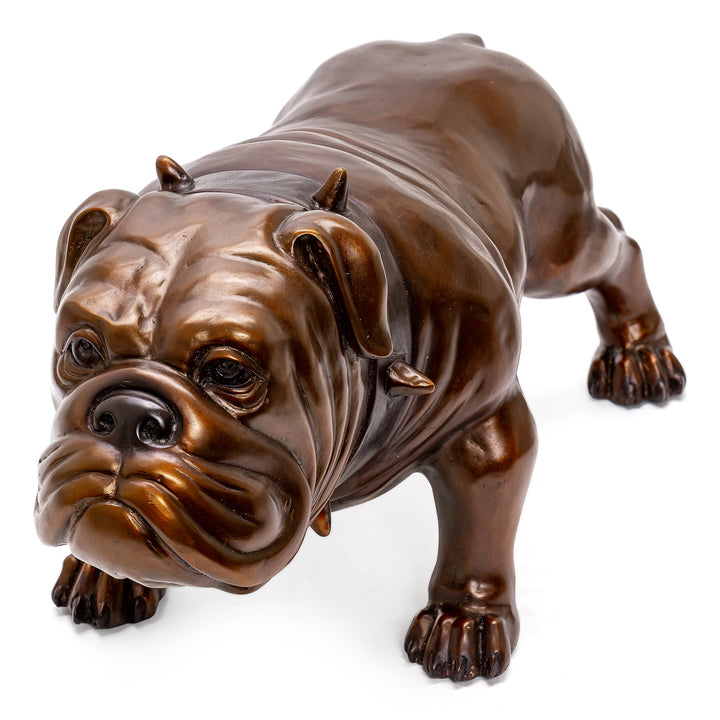 Bronze Standing Bulldog