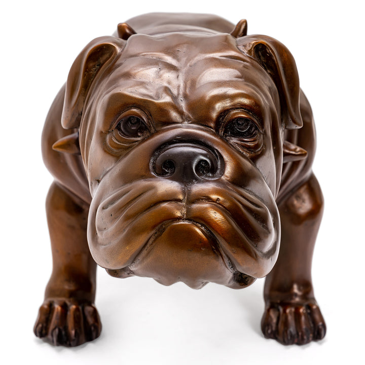 Bronze Standing Bulldog