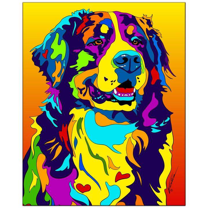 Bernese on Metal from The Colorful World of Michael Vistia Image #1